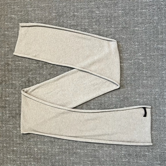 J. Hillburn Cashmere Scarf Cream 76” long - Picture 3 of 5